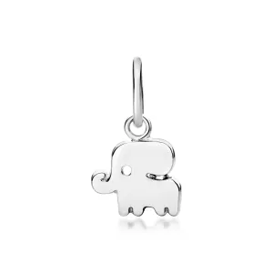 Little Good Luck Elephant Pendant - Sterling Silver