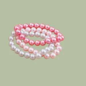 Multi-Color Pearl Bracelets