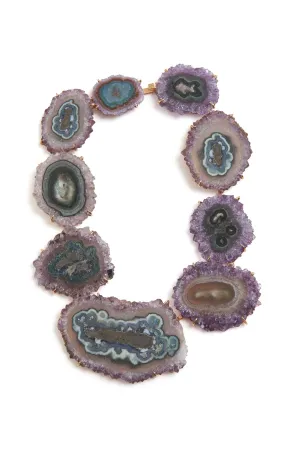 Necklace in Amethyst Stalactite