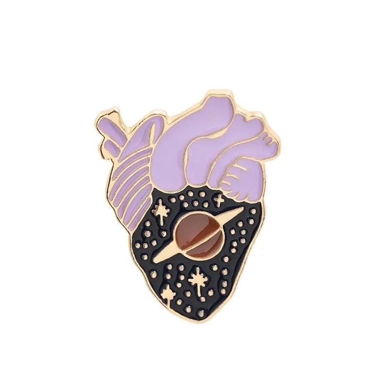 Novelty Pin Heart Alloy Enamel Unisex Brooches