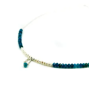 Ocean Spell Apatite Necklace Silver