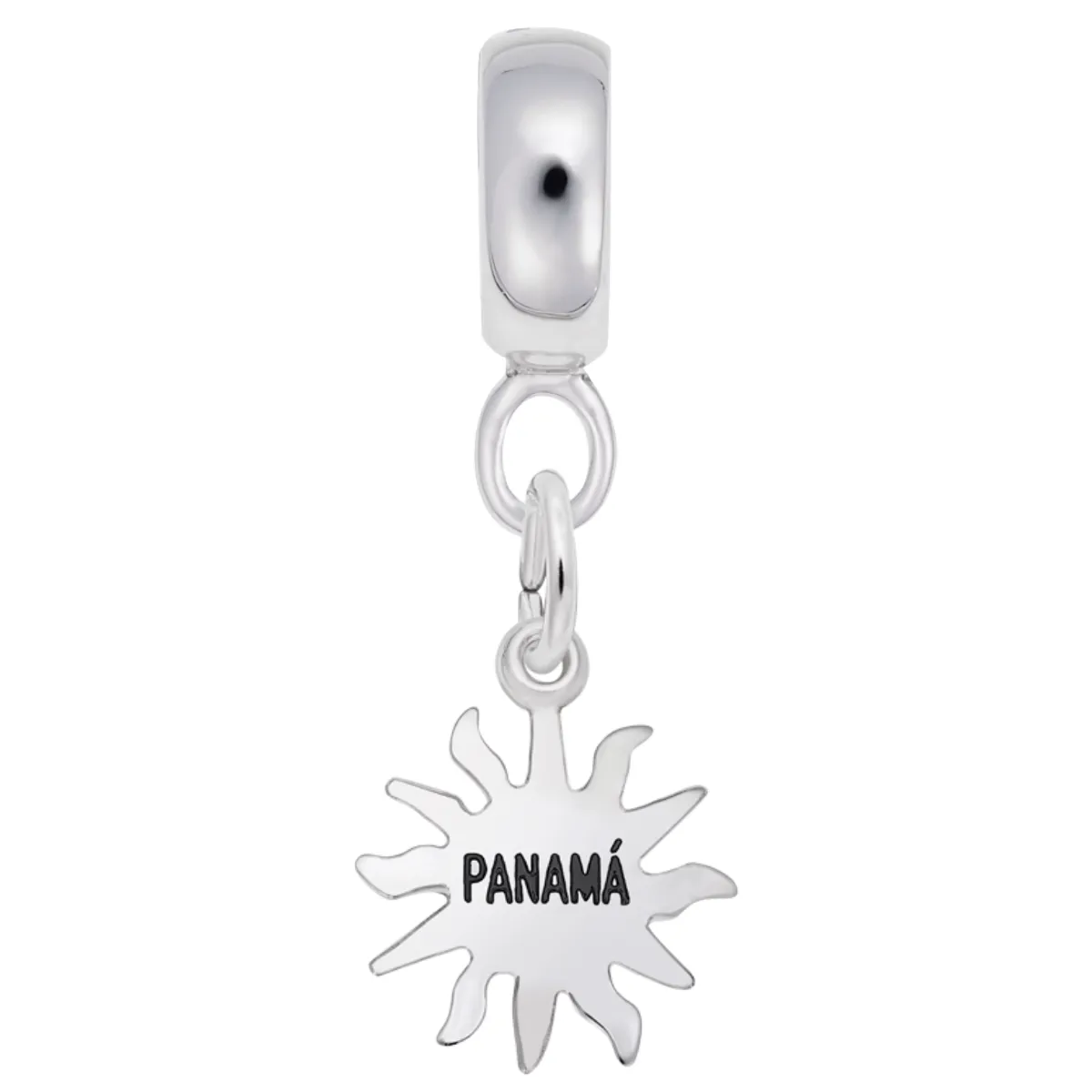 Panama Sun Small Charm Dangle Bead In Sterling Silver