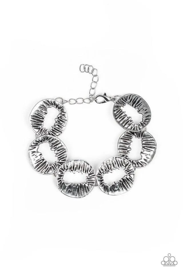 Paparazzi Bracelet ~ Cut It Out! - Silver