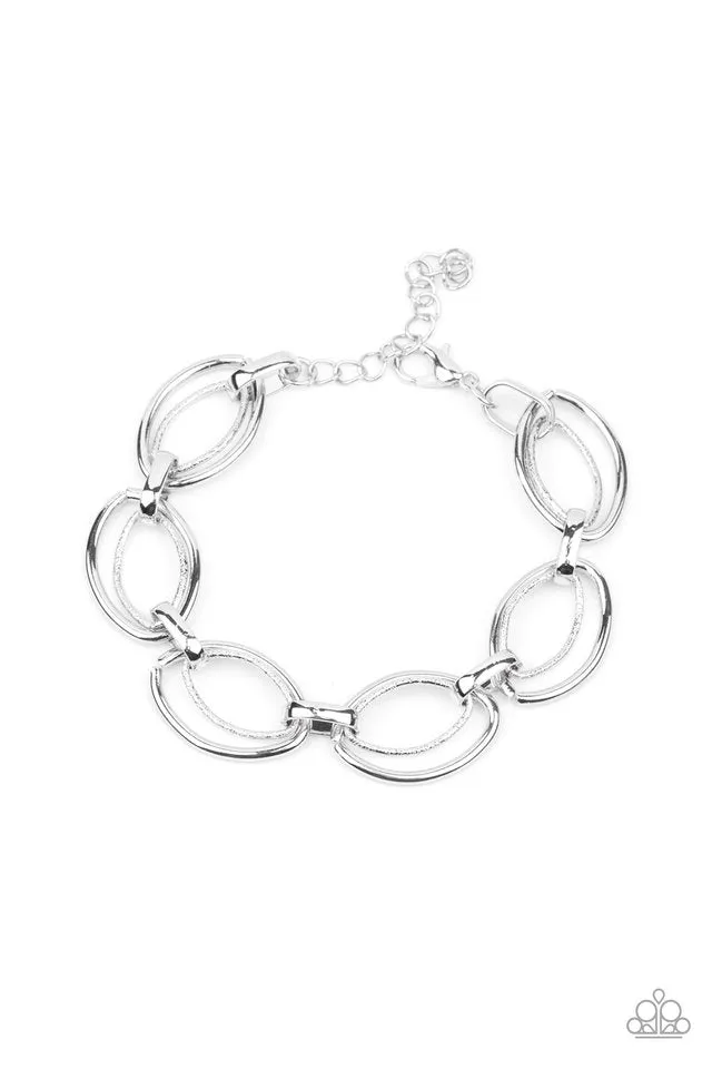 Paparazzi Bracelet ~ Simplistic Shimmer - Silver