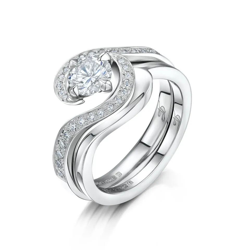 Platinum & Diamond Mystic Engagement Ring