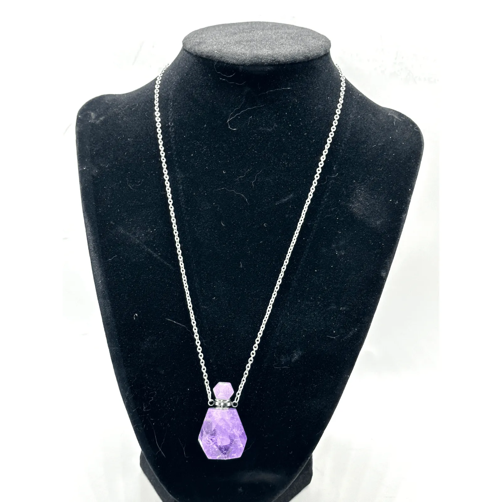 Potion Bottle Necklace: Amethyst