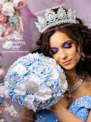 Quinceanera cinderella bouquet 13 inches