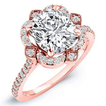 Rockrose - Cushion Lab Diamond Engagement Ring (IGI Certified)