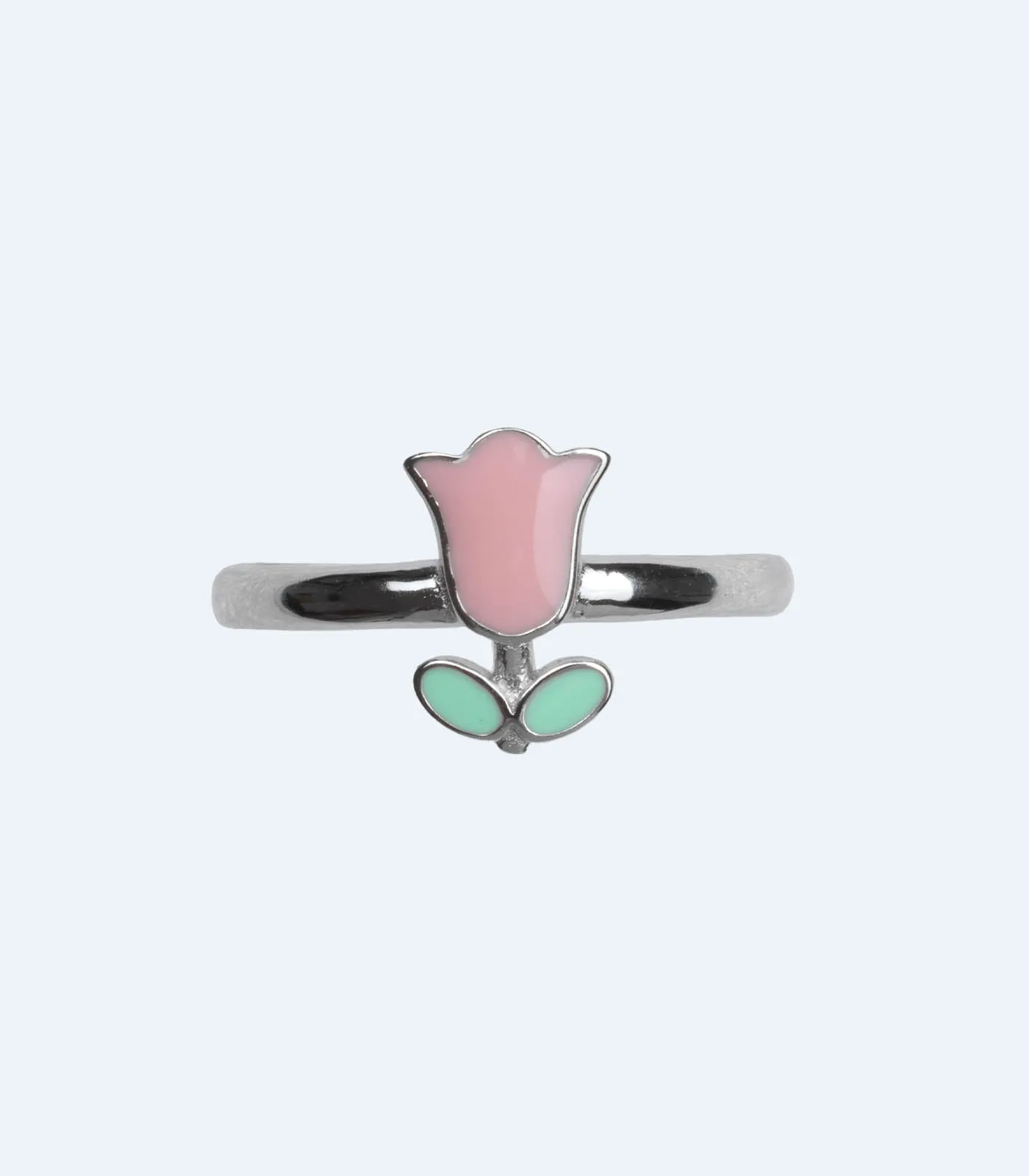 Rose Finger Ring (Silver)