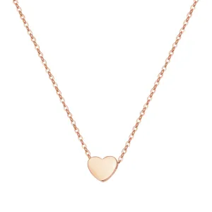 Rose Gold Sweetheart Delicate Pendant Necklace