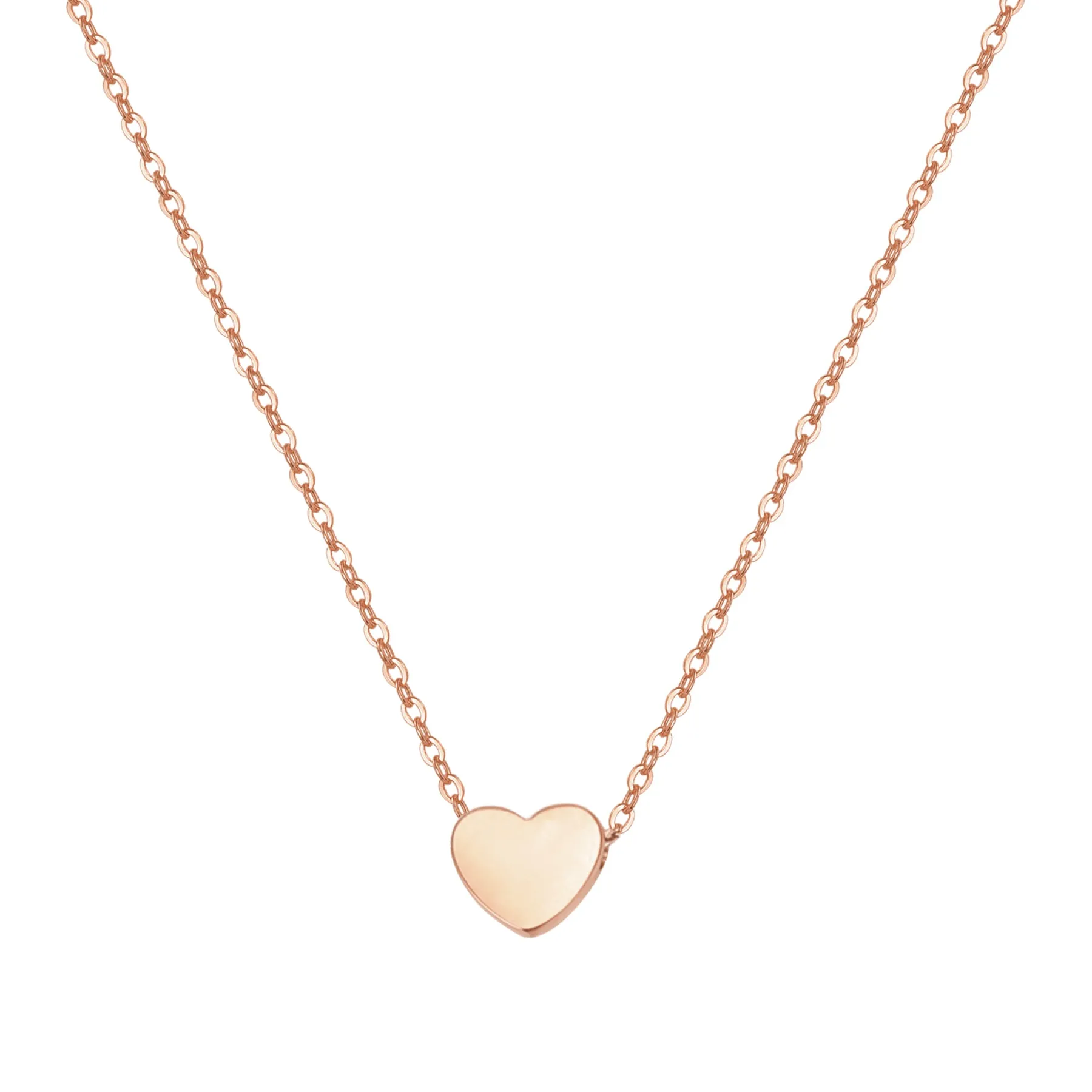 Rose Gold Sweetheart Delicate Pendant Necklace