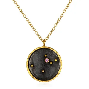 Satya Zodiac Aquarius Amethyst Necklace