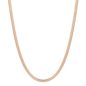 Snake Chain Necklace Rose Gold