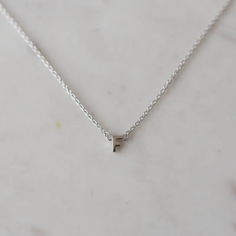 SOPHIE - Little Letter Necklace - Silver