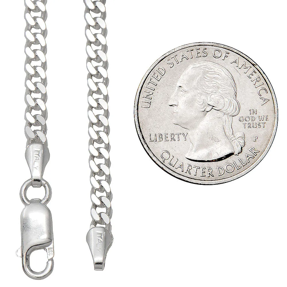 Sterling Silver Chain, Various Sizes & Styles