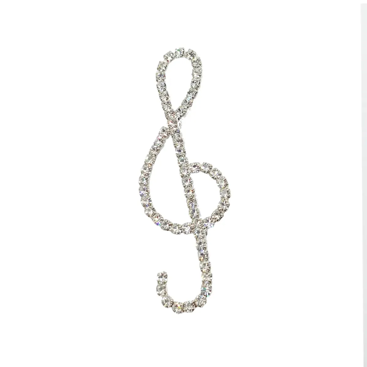 Swarovski Crystals Treble Clef Brooch