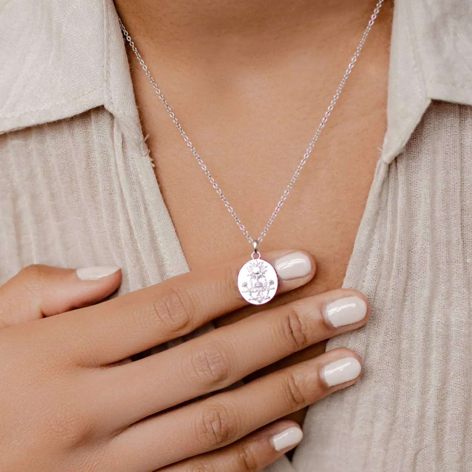 The Sunshine Pendant Necklace Sterling Silver