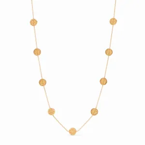 Valencia Coin Delicate Station Necklace