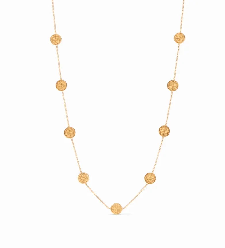 Valencia Delicate Station Necklace Gold