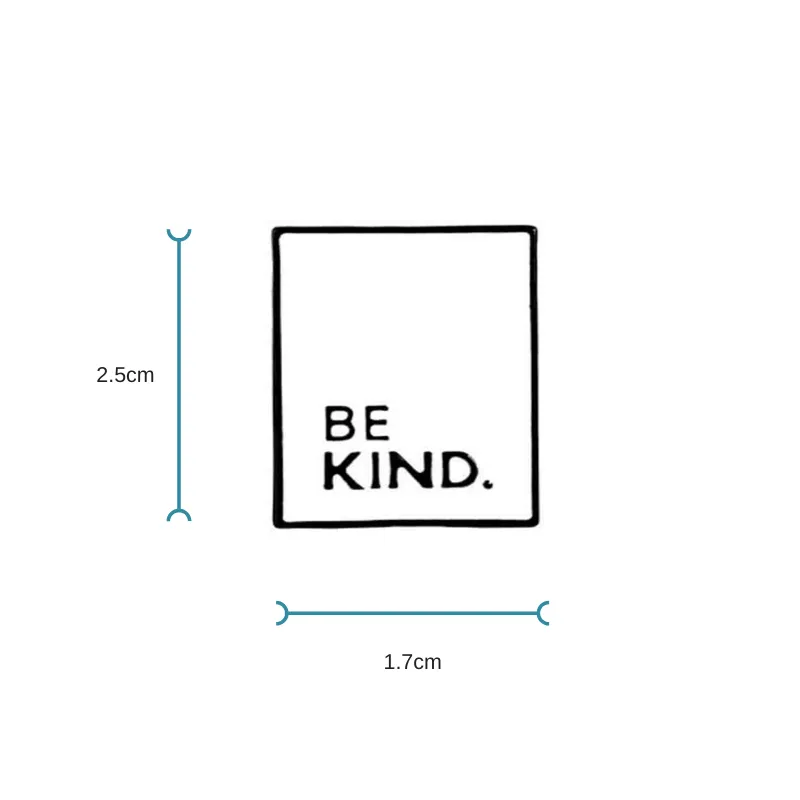 White Enamel Pin 'Be Kind' | Fun Quote Pins